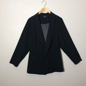 TORRID Women Size 2X Black Unstructured Open Blazer‎ Classic Office Professional